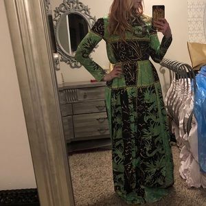 Vintage 60s 70s maxi dress